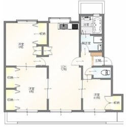 フラット中島の物件間取画像